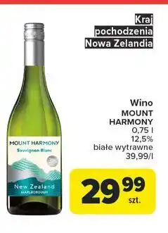 Carrefour Wino Mount Harmony Sauvignon Blanc oferta