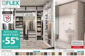 Modułowe szafy Flex do -55%