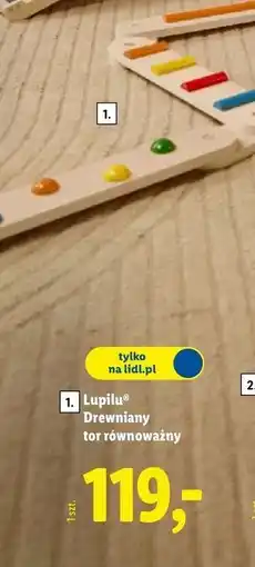 Lidl Tor drewniany Lupilu oferta