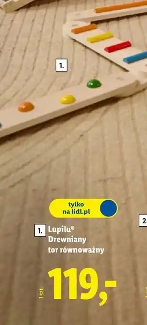 Lidl Tor drewniany Lupilu oferta