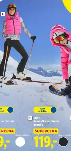 Lidl Kamizelka narciarska damska Crivit oferta