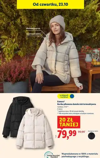 Lidl Kurtka damska Esmara oferta
