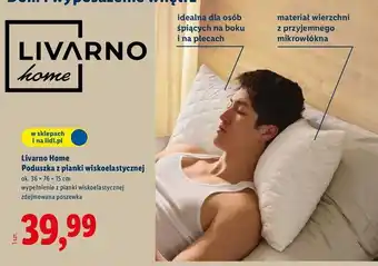 Lidl Poduszka z pianką wiskoelastyczną 36 x 76 15 cm Livarno Home oferta