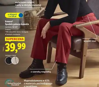 Lidl Spodnie palazzo damskie z wysokim stanem 36-44 Esmara oferta