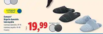Lidl Kapcie męskie Esmara oferta
