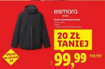 Lidl Kurtka męska m-xxl Esmara oferta