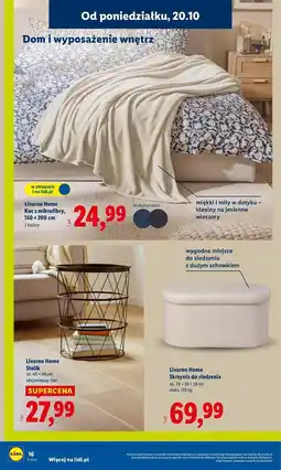 Lidl Koc z mikrofibry 150 x 200 cm Livarno Home oferta