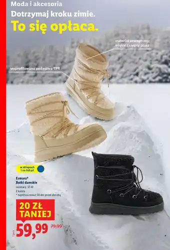 Lidl Botki damskie rozm. 37-41 Esmara oferta