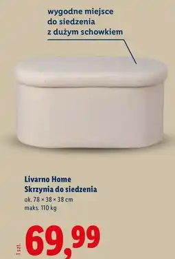 Lidl Skrzynia do siedzenia 78 x 38 cm Livarno Home oferta