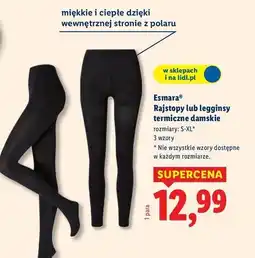 Lidl Legginsy termiczne rozm. s-xl Esmara oferta