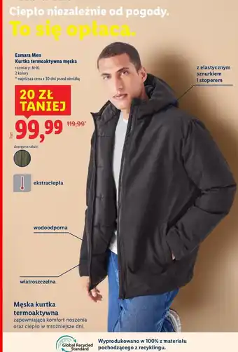 Lidl Kurtka męska Esmara oferta