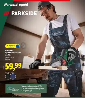 Lidl Ogrodniczki robocze 50-58 Parkside oferta