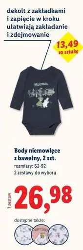 Lidl Body niemowlęce 62-92 oferta