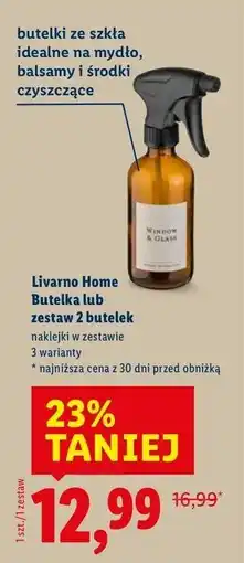 Lidl Butelki szklane 235 ml Livarno Home oferta