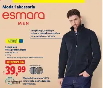 Lidl Bluza męska z polaru Esmara Livergy oferta