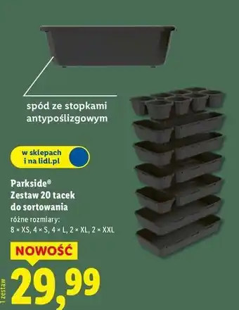 Lidl Tacki do sortowania Parkside oferta