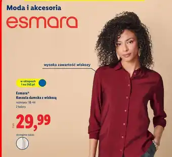 Lidl Koszula damska z wiskozą 38-44 Esmara oferta