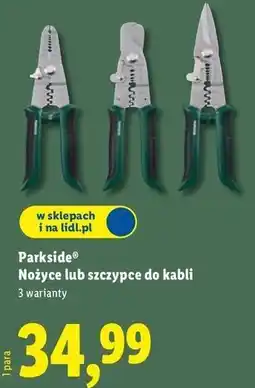 Lidl Szczypce zaciskowe do kabli Parkside oferta