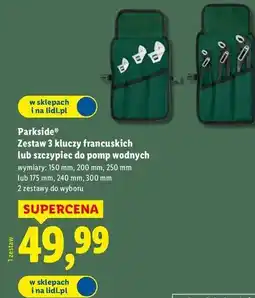 Lidl Zestaw szczypiec do pomp wodnych Parkside oferta