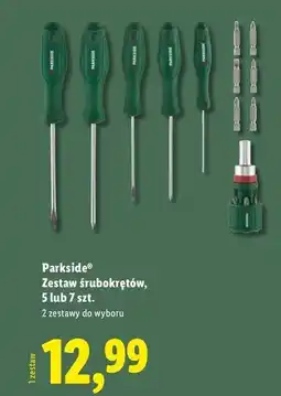Lidl Zestaw śrubokrętow Parkside oferta