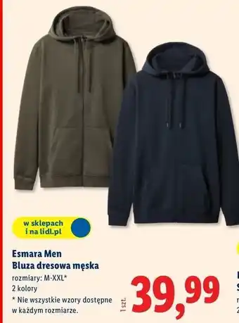 Lidl Bluza męska dresowa Esmara oferta