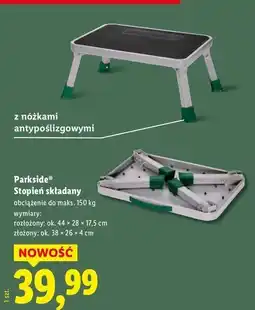 Lidl Stopień składany Parkside oferta