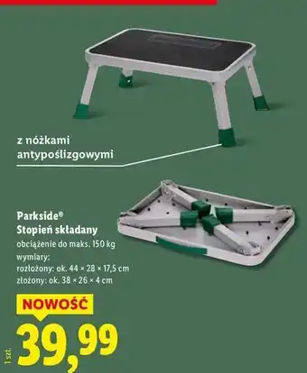 Lidl Stopień składany Parkside oferta