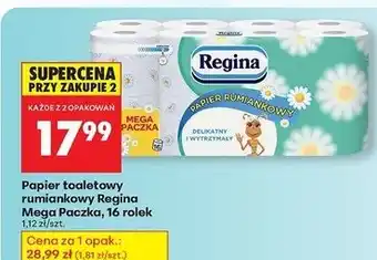 Biedronka Papier toaletowy rumiankowy Regina oferta