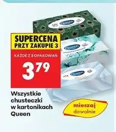 Biedronka Chusteczki higieniczne 3-warstwowe Queen oferta