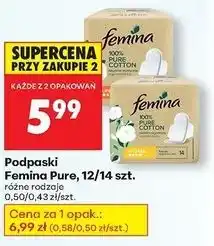 Biedronka Podpaski super Femina Pure oferta