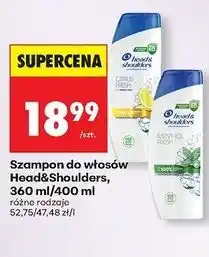 Biedronka Szampon do włosów mentol fresh Head&Shoulders oferta