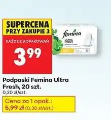 Biedronka Podpaski ultra fresh normal Femina oferta