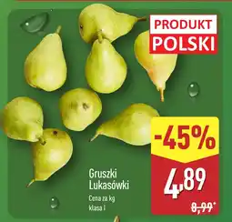 ALDI Gruszki Lukasówki ALDI oferta