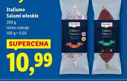 Lidl Salami włoskie różne rodzaje Italiamo oferta