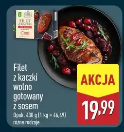ALDI Filet z kaczki wolno gotowany z sosem Aldi oferta