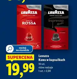 Lidl Kawa w kapsułkach różne rodzaje 10 szt. Lavazza oferta