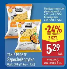 ALDI Szpecle Takie Proste oferta
