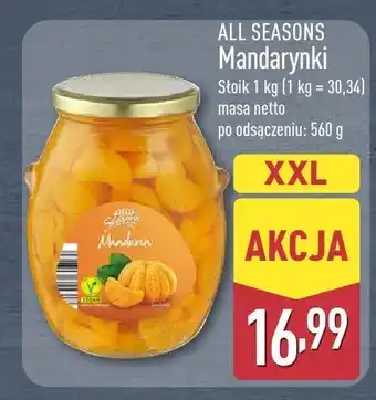 ALDI Mandarynki w słoiku All Seasons oferta