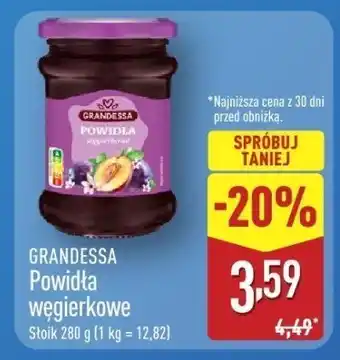 ALDI Powidła węgierkie Grandessa oferta