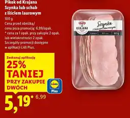 Lidl Szynka od Krajana z liściem laurowym Pikok oferta