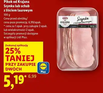 Lidl Szynka od Krajana z liściem laurowym Pikok oferta