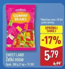 ALDI Żelki misie Sweet Land oferta