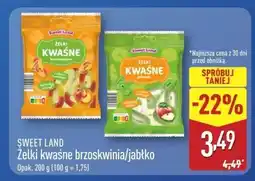 ALDI Żelki kwaśne brzoskwinia/jabłko Sweet Land oferta