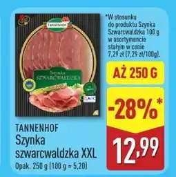 ALDI Szynka szwarcwaldzka XXL Tannenhof oferta