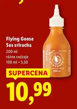 Lidl Sos sriracha różne rodzaje Flying Goose oferta