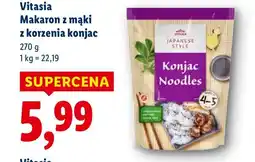 Lidl Makaron z mąki z korzenia konjac Vitasia oferta