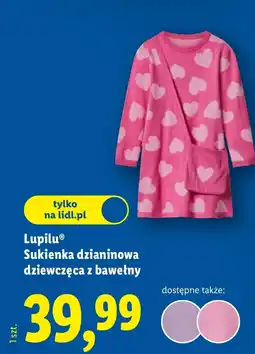 Lidl Sukienka dzianinowa Lupilu oferta