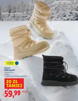 Lidl Botki damskie Esmara oferta