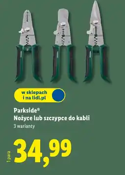 Lidl Szczypce Parkside oferta