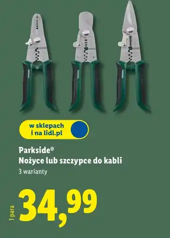 Lidl Szczypce Parkside oferta